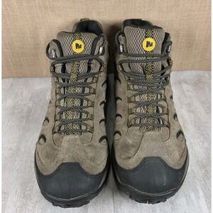 Merrell Mens Reflex 2 Boulder Brown Mid Top Hiking Work Boots Outdoors Size 11